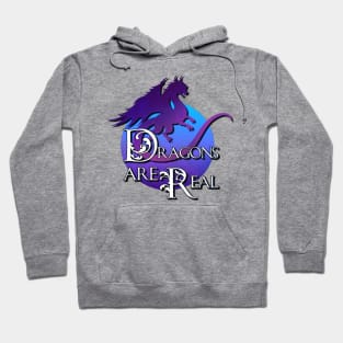 Dragons are Real - Blue Hoodie